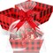 36 Pcs Christmas Baskets for Gifts Empty Set Includes 12 Buffalo Plaid Christmas Basket for Gifts to Fill, Sturdy Cardboard Baskets Bulk 12 Bags 12 Pull Bows for Christmas Xmas